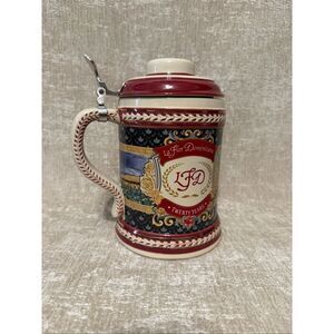 Vtg La Flor Dominicana LFD 1994 20th Anniversary Lidded Beer Stein Multicolor OS
